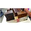 Image 2 : VINTAGE INLAID HUMIDOR, WRITING DESK AND SHOE POLISHING STAND