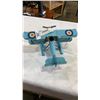 Image 2 : METAL BLUE BIPLANE FLOAT PLANE