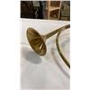 Image 2 : BRASS HORN AND SMALL OCARINA