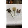 Image 1 : ART DECO BRUSH AND MIRROR STAMPED STERLING AND SALT AND PEPPER STAMPED 925