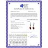 Image 2 : Genuine 3.2 ctw Garnet Earrings 14KT Rose Gold - REF-30H2X