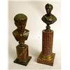 Image 1 : TWO FRENCH BROWN PATINATED BRONZE AND P