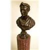 Image 2 : TWO FRENCH BROWN PATINATED BRONZE AND P