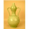 Image 1 : A FLORAL DECORATED CELADON GLAZED DOUBL