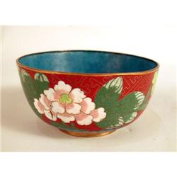 A POLYCHROME AND FLORAL DECORATED CLOIS