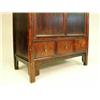 Image 2 : A BROWN PAINTED PINE AND ELMWOOD TAPERE