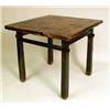 Image 1 : A BLACK PAINTED ELMWOOD RECTANGULAR GAM