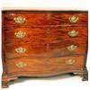 Image 3 : A GEORGE II CARVED AND FIGURED MAHOGANY