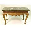Image 1 : A GEORGE II STYLE CARVED MAHOGANY MARBL