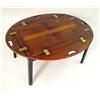 Image 2 : A GEORGE III MAHOGANY BUTLER`S TRAY ON 