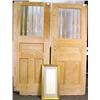 Image 1 : A PAIR OF TURNED AND JOINED PINE DOORS