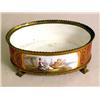 Image 2 : A HAND PAINTED, PARCEL GILT, AND BRASS 