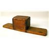 Image 1 : A WROUGHT IRON, PINE, AND CARVED MAPLE 