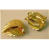 Image 2 : A PAIR OF 14K YELLOW GOLD, DIAMOND, AND