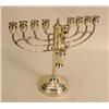 Image 2 : A STERLING SILVER EIGHT LIGHT MENORAH