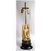 Image 1 : A CARVED STONE FIGURAL TABLE LAMP