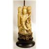 Image 2 : A CARVED STONE FIGURAL TABLE LAMP