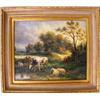 Image 1 : A FRAMED OIL ON CANVAS