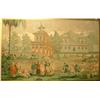 Image 1 : A LARGE FRAMED ASIAN STYLE WALLPAPER PA