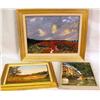 Image 1 : THREE OILS ON CANVAS