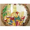 Image 2 : A POLYCHROME FLORAL AND FIGURE DECORATE