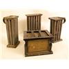 Image 1 : A GROUP OF THREE TOLE CANDLE MOLDS