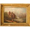 Image 1 : A FRAMED OIL ON SLATE