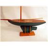 Image 3 : A GREEN PAINTED PINE SHIP MODEL