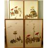 Image 1 : A FOUR PART DIMENSIONAL PICTORIAL SILK 