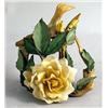 Image 1 : A CYBIS HAND PAINTED YELLOW ROSE