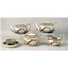Image 1 : A BROWN TRANSFER DECORATED TEA SET