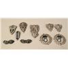 Image 1 : A GROUP OF RHINESTONE DRESS CLIPS