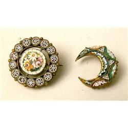 TWO MICRO MOSAIC PINS