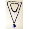 Image 1 : TWO LAPIS LAZULI BEADED NECKLACES