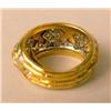 Image 2 : A YELLOW GOLD AND PAVE SET DIAMOND DOME
