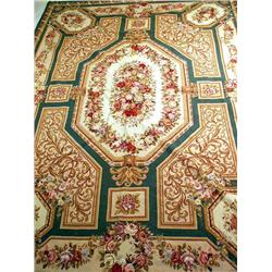 AN AUBUSSON STYLE NEEDLEPOINT CARPET