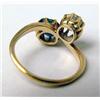 Image 3 : A 14K YELLOW GOLD DIAMOND AND SAPPHIRE 