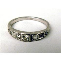 A PLATINUM AND DIAMOND WEDDING BAND