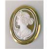 Image 1 : A CARVED SHELL CAMEO SET WITHIN A 14K Y
