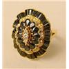 Image 1 : A 14K YELLOW GOLD, DIAMOND, AND SAPPHIR