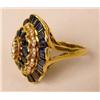 Image 2 : A 14K YELLOW GOLD, DIAMOND, AND SAPPHIR