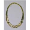 Image 1 : AN 18K YELLOW GOLD AND DIAMOND NECKLACE