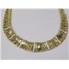 Image 2 : AN 18K YELLOW GOLD AND DIAMOND NECKLACE