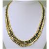 Image 3 : AN 18K YELLOW GOLD AND DIAMOND NECKLACE