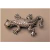 Image 1 : A PLATINUM AND DIAMOND SALAMANDER BROOC