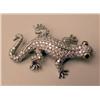 Image 3 : A PLATINUM AND DIAMOND SALAMANDER BROOC