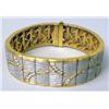 Image 2 : A PLATINUM, 18K GOLD, AND DIAMOND BRACE
