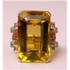 Image 2 : AN OVAL RUBY AND TRILLION DIAMOND 14K Y