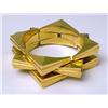 Image 1 : A YELLOW AND PINK GOLD LINK BRACELET