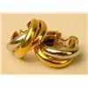 Image 1 : A PAIR OF CARTIER 18K THREE COLOR GOLD 